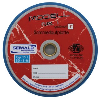 Sommerlaufplatte Modell 1  geschraubt